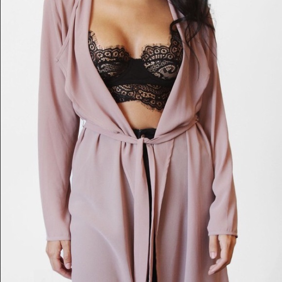 LAST 1 // ‘CRYSTAL’ Lightweight Duster | Mauve - Picture 4 of 5
